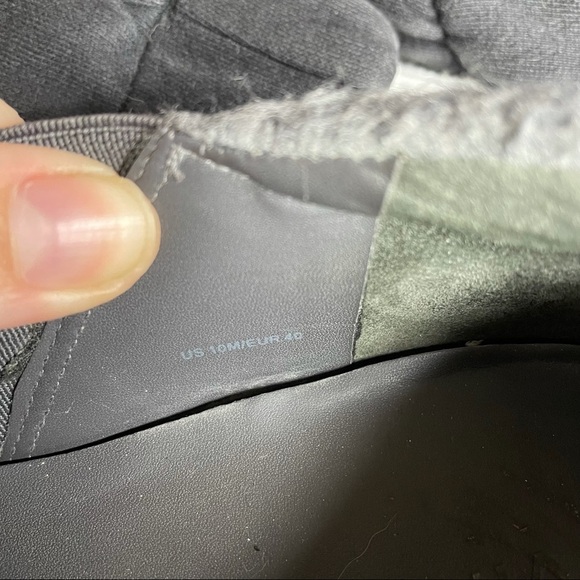 Vince Warren Grey Wool Blend Flannel Platform Slip On Sneakers 10 - Picture 8 of 9